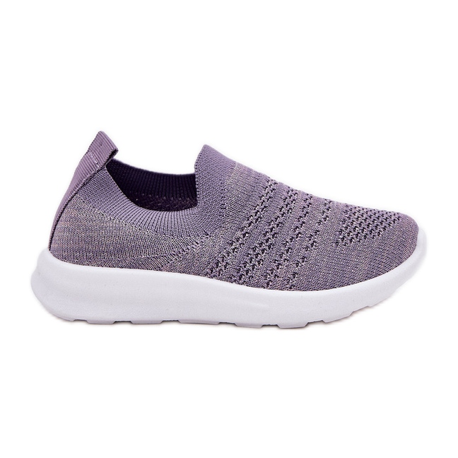 Chaussures de sport violet insérées pour enfants