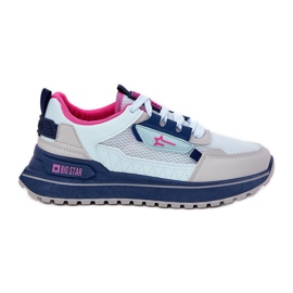 Chaussures sportives pour femmes sur la plateforme Big Star RR274A225 Système bleu-Polish