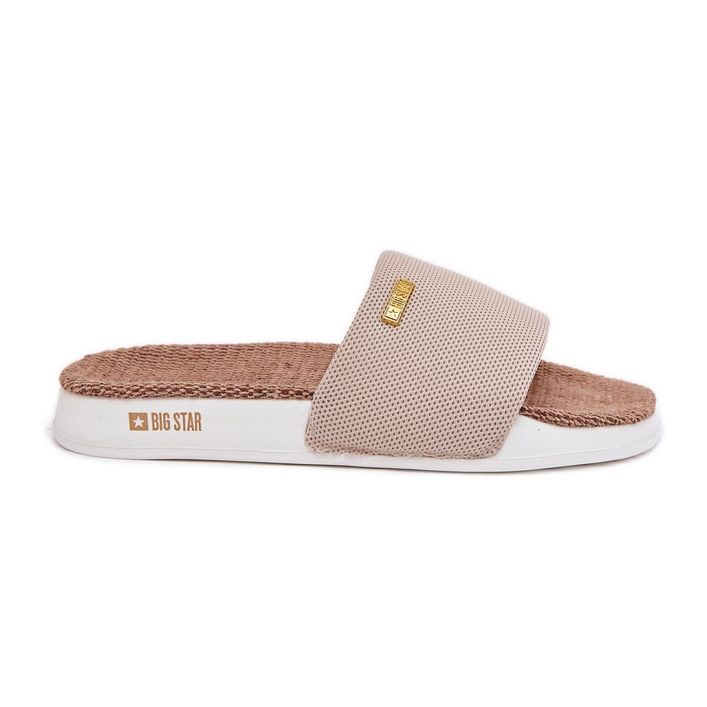 Slippers féminines Big Star RR274A102 Beige