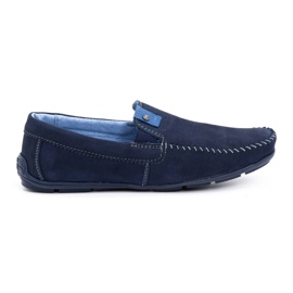 Olivier Mocassins homme cuir 937MA bleu marine