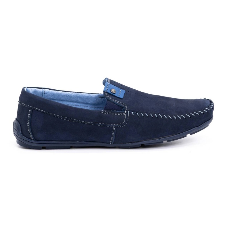Olivier Mocassins homme cuir 937MA bleu marine