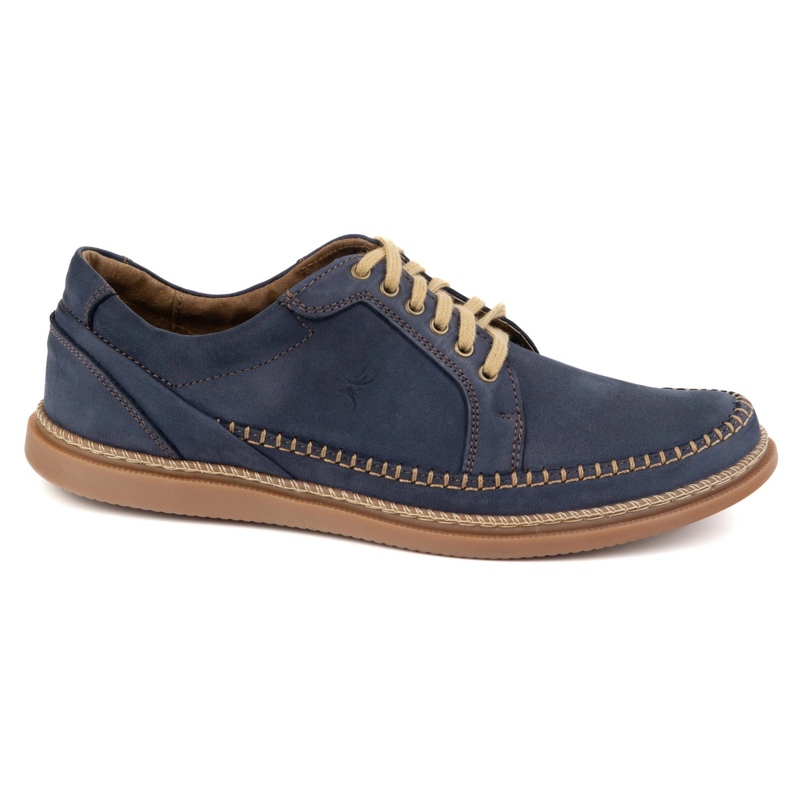 Antex Chaussures en cuir masculin Modèle décontracté 313gt bleu marine Antex Chaussures en cuir masculin Modèle décontracté 313gt bleu marine