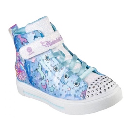 Chaussures Skechers S Lights Twinkle Sparks Unicorn Daydream 314800L-BLMT bleu