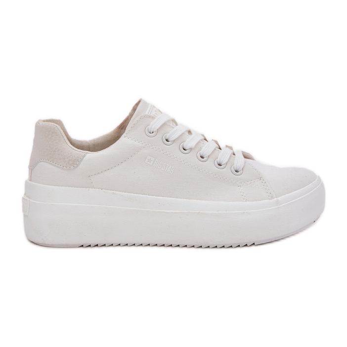 Baskets matérielles pour femmes sur la plate-forme blanche RR274463 Big Star