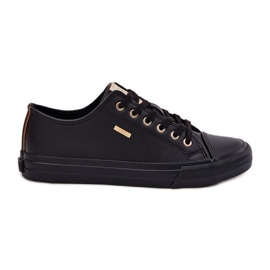 Baskets féminines avec Eco Leather Big Star RR274749 Black noir