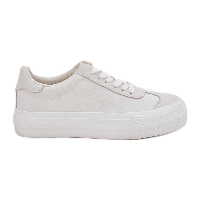 Sneakers pour femmes sur la plateforme Big Star RR274337 White blanche