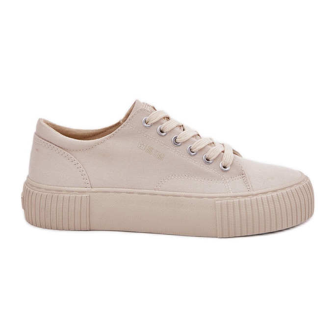 Sneakers matériels des femmes Big Star RR274407 beige