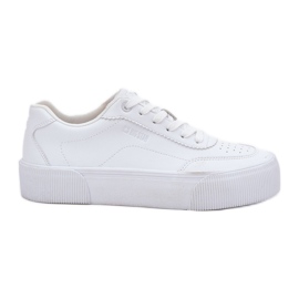 Baskets en cuir faible en cuir Big Star RR274303 blanc