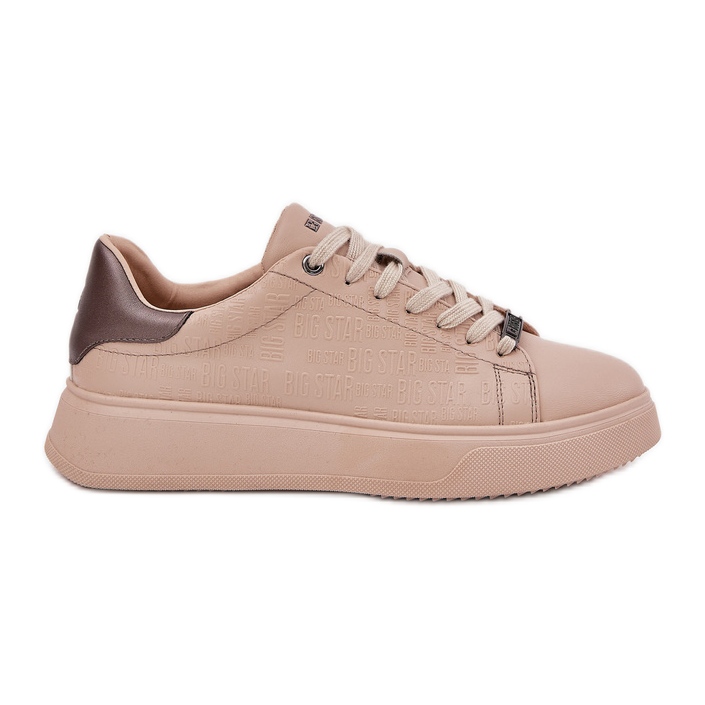 Baskets féminines avec Eco Leather Big Star RR274259 Beige