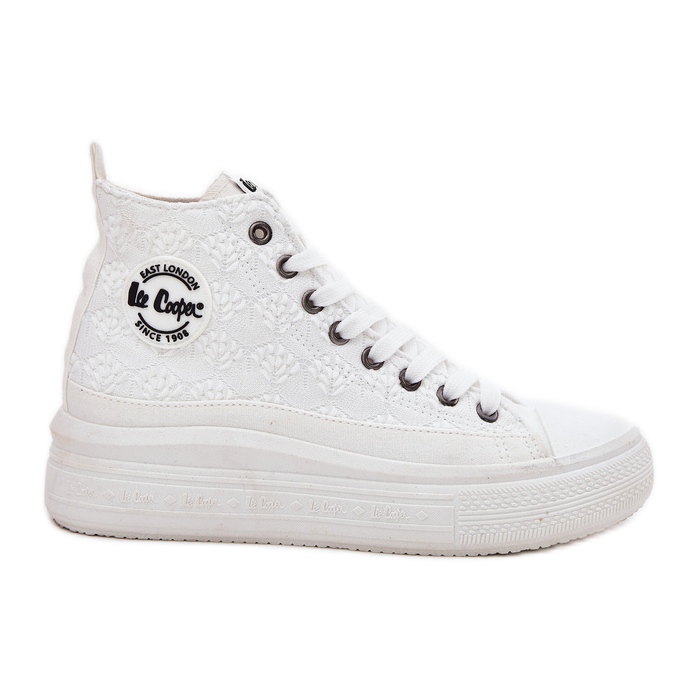 Sneakers pour femmes sur la plate-forme Lee Cooper LCW-25-44-3209L White blanche Sneakers pour femmes sur la plate-forme Lee Cooper LCW-25-44-3209L White blanche