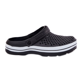 EVento Slippers de mousse pour hommes noirs