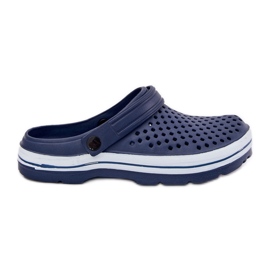 EVento Slippers de mousse bleu marine masculin