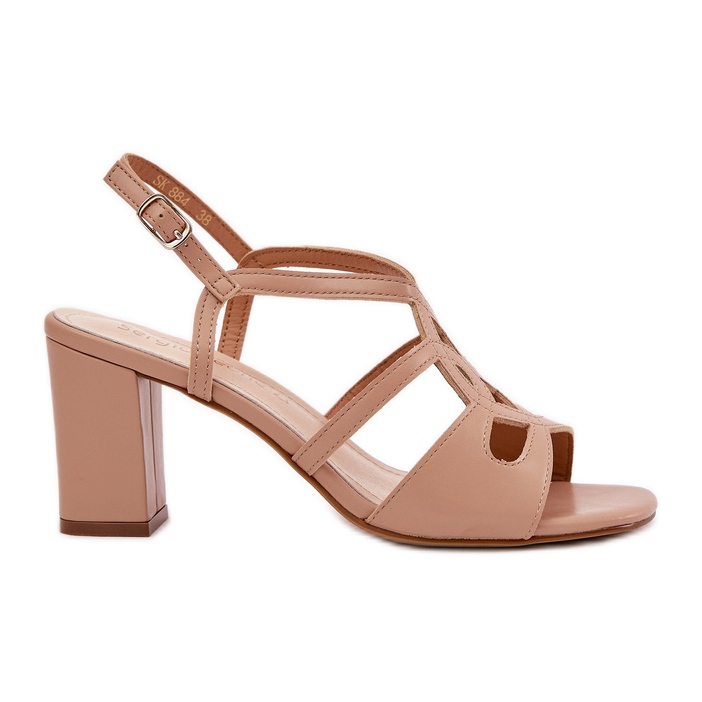 Talons des femmes avec Sergio Leone SK884 Bege beige