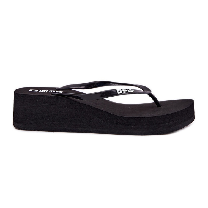 Flip pour femmes -flops sur les coins Big Star RR274A549 Black le noir