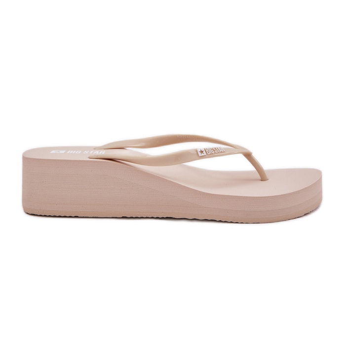 Flip pour femmes -flops sur les coins Big Star RR274A551 beige