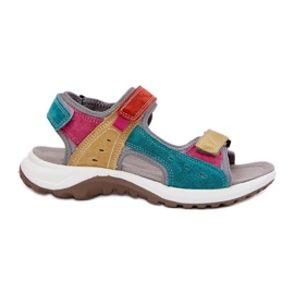 Sandales en cuir féminin McKeylor 95347 Multikolor multicolore