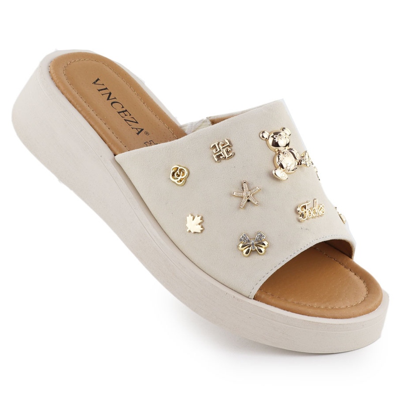 Corège en cuir féminin avec beige Vinceza 66741 Corège en cuir féminin avec beige Vinceza 66741