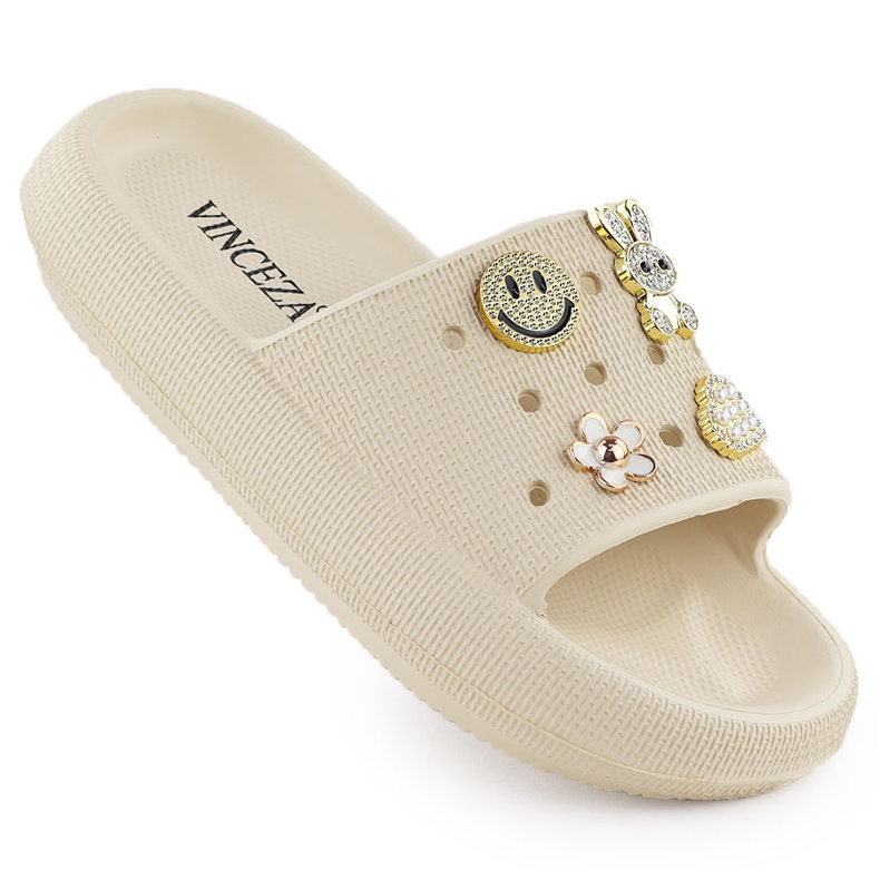 Vinceza Volets en mousse pour la plage de piscine sur la plate-forme beige avec des décorations Vincez 76055