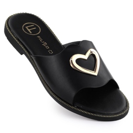 Volet des femmes avec un coeur décoratif noir Filippo DK6909