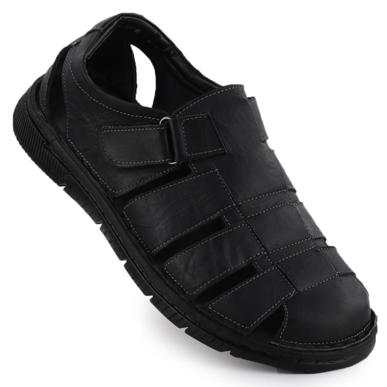 Cuir Men's Openwork Chaussures Black T.Sokolski 1806 le noir
