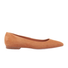 Marco Shoes Ballerinas en cuir féminin 1964p-043-1 beige