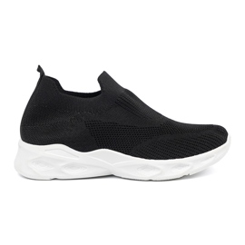 Bottes de sport pour femmes, Black a glissé le noir