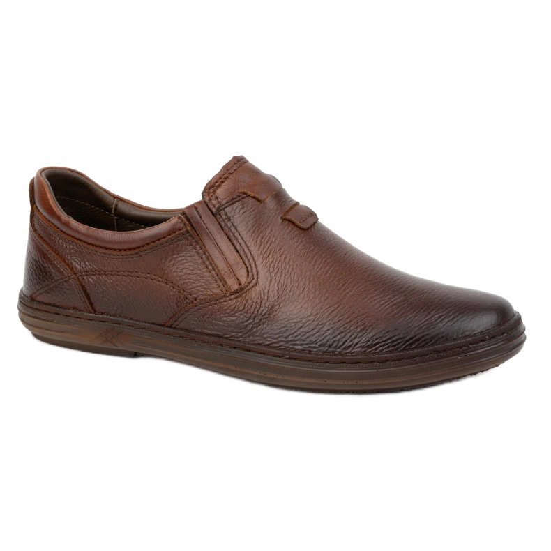 Olivier Chaussures en cuir masculin insérées 7152dt marron brun Olivier Chaussures en cuir masculin insérées 7152dt marron brun