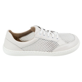 WASAK Chaussures de femmes en cuir minimaliste pour femmes 0772SW White blanc