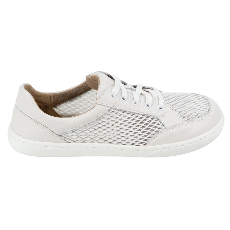 WASAK Chaussures de femmes en cuir minimaliste pour femmes 0772SW White blanche