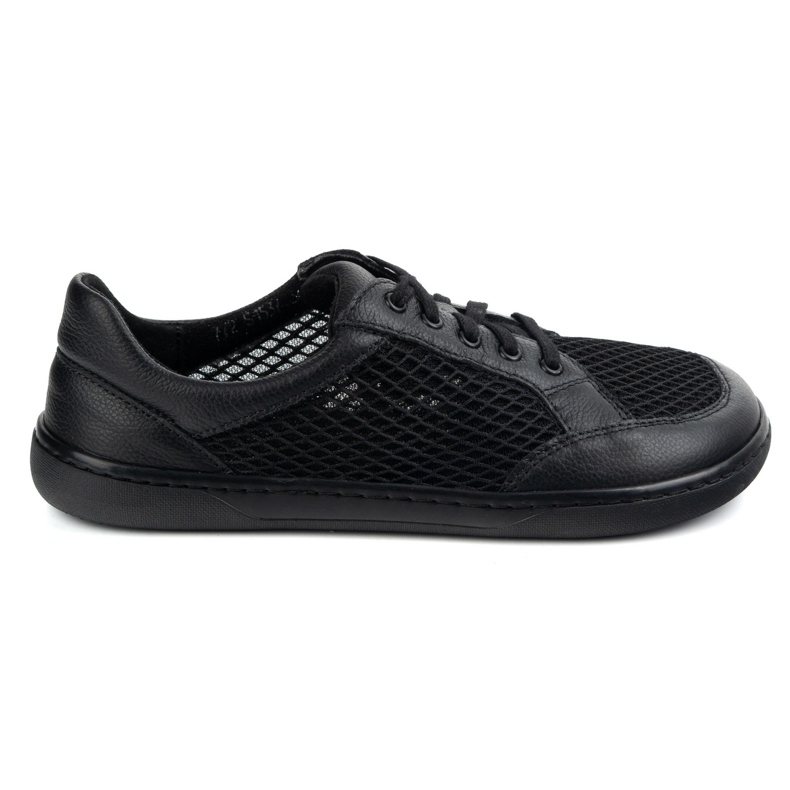 WASAK Chaussures aux pieds nus pour femmes en cuir minimaliste 0772SW noir le noir