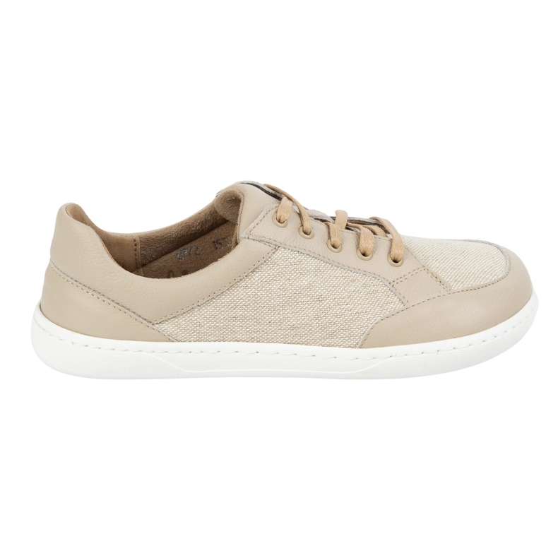 WASAK Chaussures pour femmes Barefoot Minimalist Leather Len 0772W ECRU beige