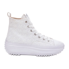 Hautes baskets féminines Lee Cooper LCW-25-31-3461L White blanc