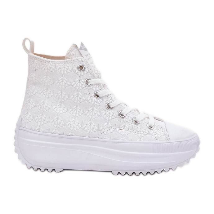 Hautes baskets féminines Lee Cooper LCW-25-31-3461L White blanche