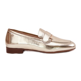 Chaussures en cuir pour femmes Maciejka K6809-25 Zlotys doré