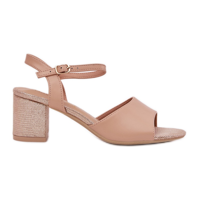 Sandales féminines sur le beige Vinceza 20275