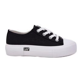 Sneakers pour femmes sur la plate-forme Lee Isla C Femmes Low 50251001 Black noir