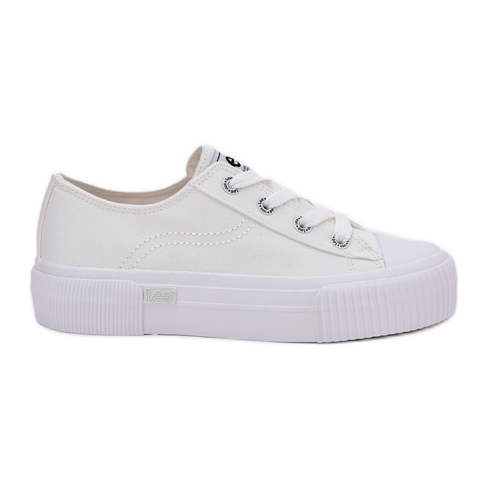 Sneakers pour femmes sur la plate-forme Lee Isla C Femmes Low 50251001 White blanche
