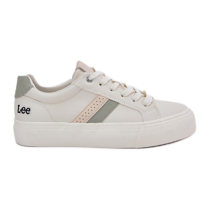 Sneakers féminins Lee Layla Femmes Low 50251003 Extension Blanc blanche