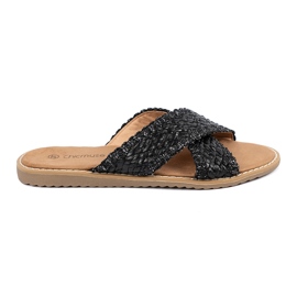 Shelvt Blacks Black Black Slippers noir