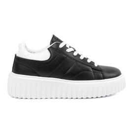 Shelvt Baskets noires pour femmes avec inserts blancs le noir