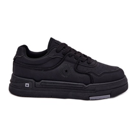Sneakers féminins basses Big Star RR274A311 Hi-Pola System System Black System noir