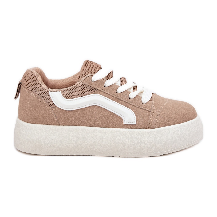 Inna Sneakers pour femmes sur la plate-forme kaki beige Inna Sneakers pour femmes sur la plate-forme kaki beige