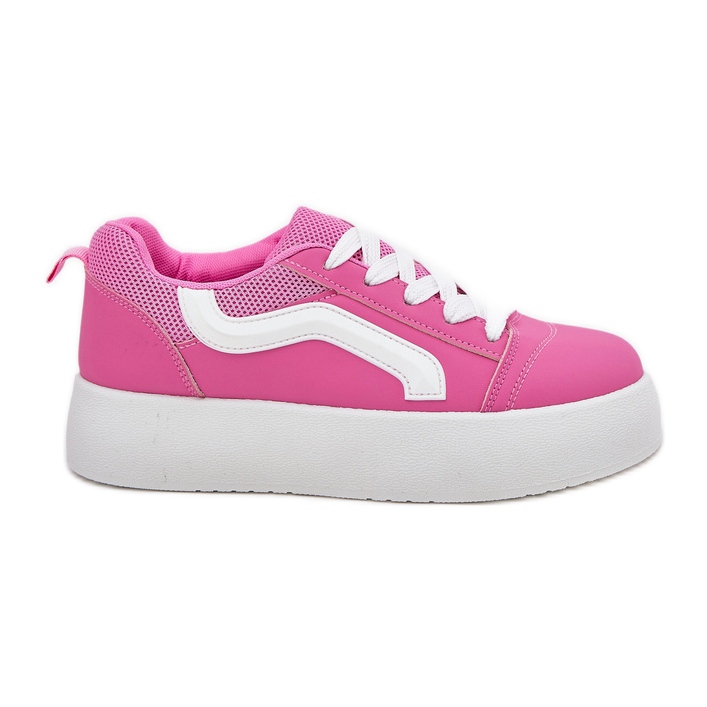 Inna Baskets pour femmes sur la plate-forme fuchsia rose