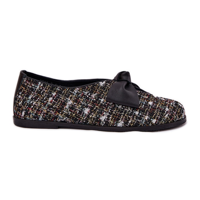 Ballerines en cuir avec Laura Messi 2921 Black Arc le noir Ballerines en cuir avec Laura Messi 2921 Black Arc le noir