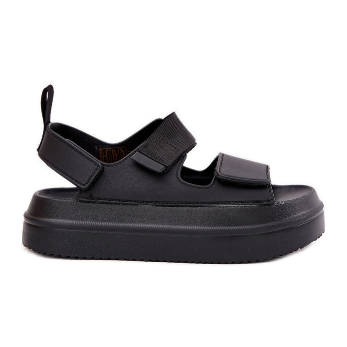 Inna Sandales féminines sur la plate-forme avec Velcro Black le noir Inna Sandales féminines sur la plate-forme avec Velcro Black le noir