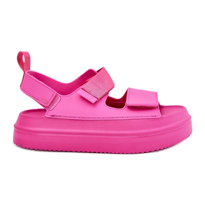 Inna Sandales féminines sur la plate-forme avec Velcro Fuchsia rose Inna Sandales féminines sur la plate-forme avec Velcro Fuchsia rose