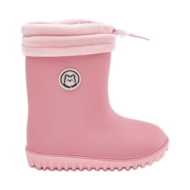 Inna Galoshes pour enfants avec un réchauffeur rose