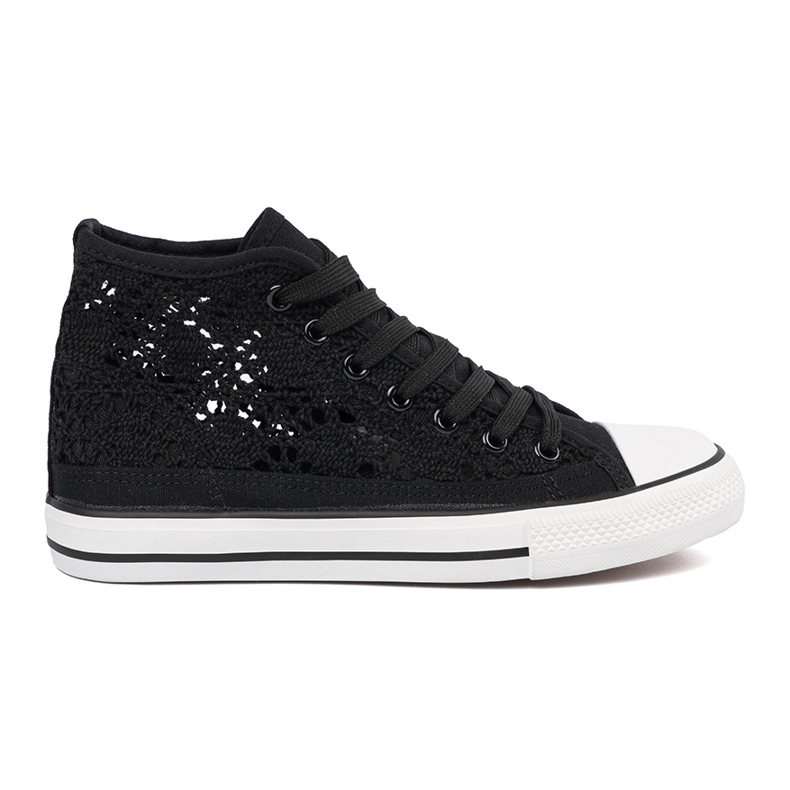 Shelvt Sneakers noirs ouverts le noir Shelvt Sneakers noirs ouverts le noir