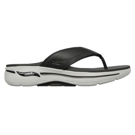 Les skechers japonais Go Walk Arch Fit San 229022-Bkgy noir