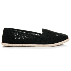 Mckeylor Slipons en dentelle noir